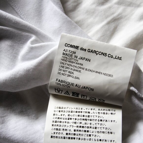 BNWT AW20 COMME DES GARCONS PLAY POLKA DOT 2HEART TSHIRT S - Picture 11 of 15